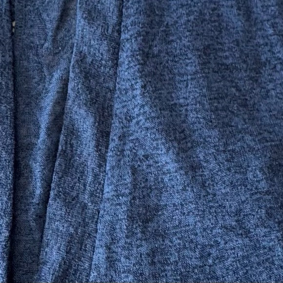 August Silk Denim Blue Open Front  Lace Back Cardigan / Size Large NWT - Picture 4 of 13